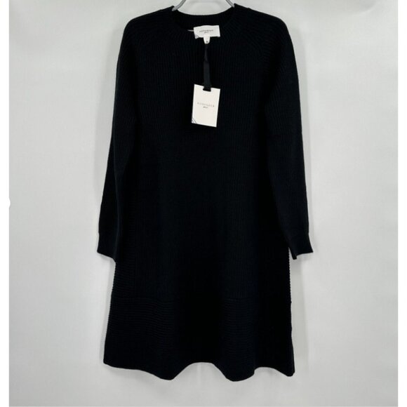 Pomander Place by Tuckernuck Black Ainsley Sweater Dress Long Sleeve Mini sz S - Picture 1 of 5